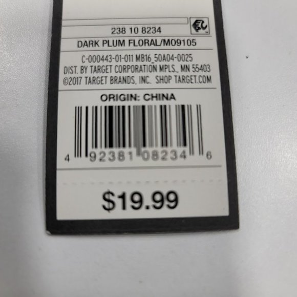 Mossimo Smocked Triangle Bikini Top Deep Plum Size Medium - Picture 9 of 9